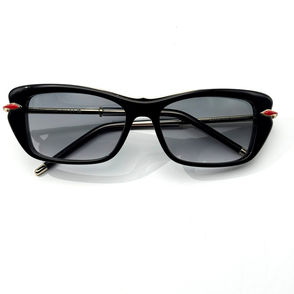 Christian Louboutin Sunglasses Hot Chick LB0036 01B Black Frame Smoke Lens 53mm